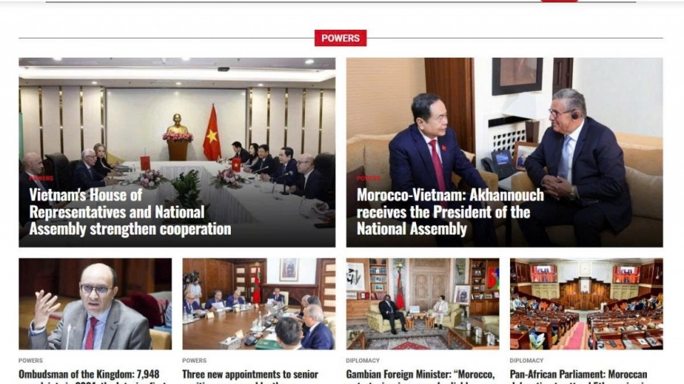 National Assembly Chairman Tran Thanh Man’s visit grabs Moroccan headlines